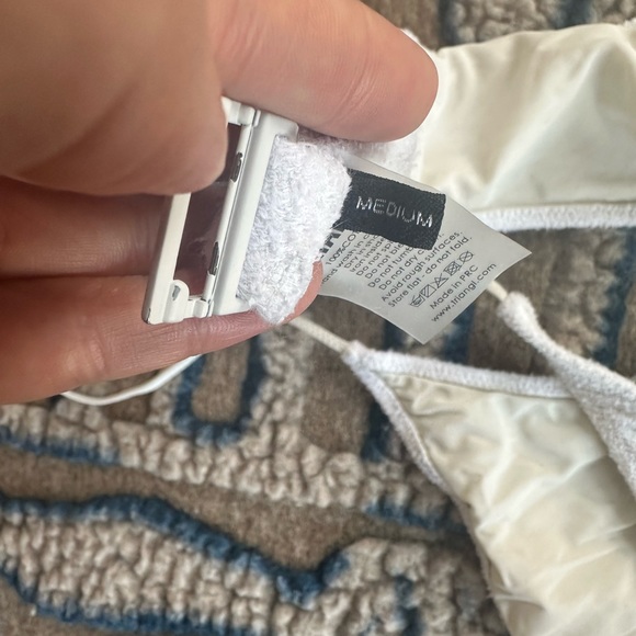 TRIANGL ASTER white toweling, M top and M bottom - Picture 11 of 12